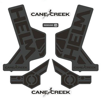 DECAL KIT MAT BLACK FOR FORK CANE CREEK HELM 